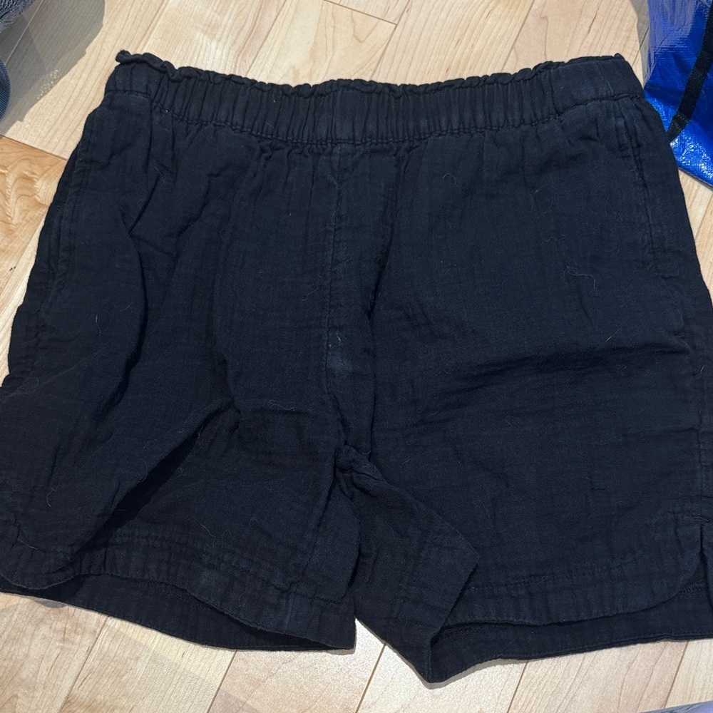 Old Navy Black Elastic Comfort Waistband Shorts